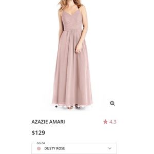 Azazie Amari Dress Dusty Rose